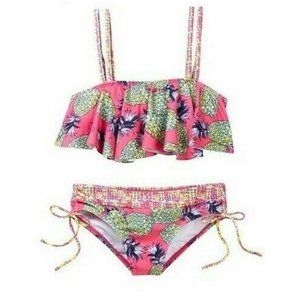 Limeapple Allover Pineapple Bikini Set Big Girls